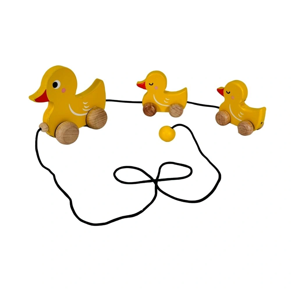 Wooden Push and Pull Toy - Duck family-12645595