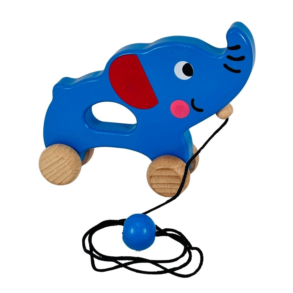 Wooden Push and Pull Toy - Elephant-12645613