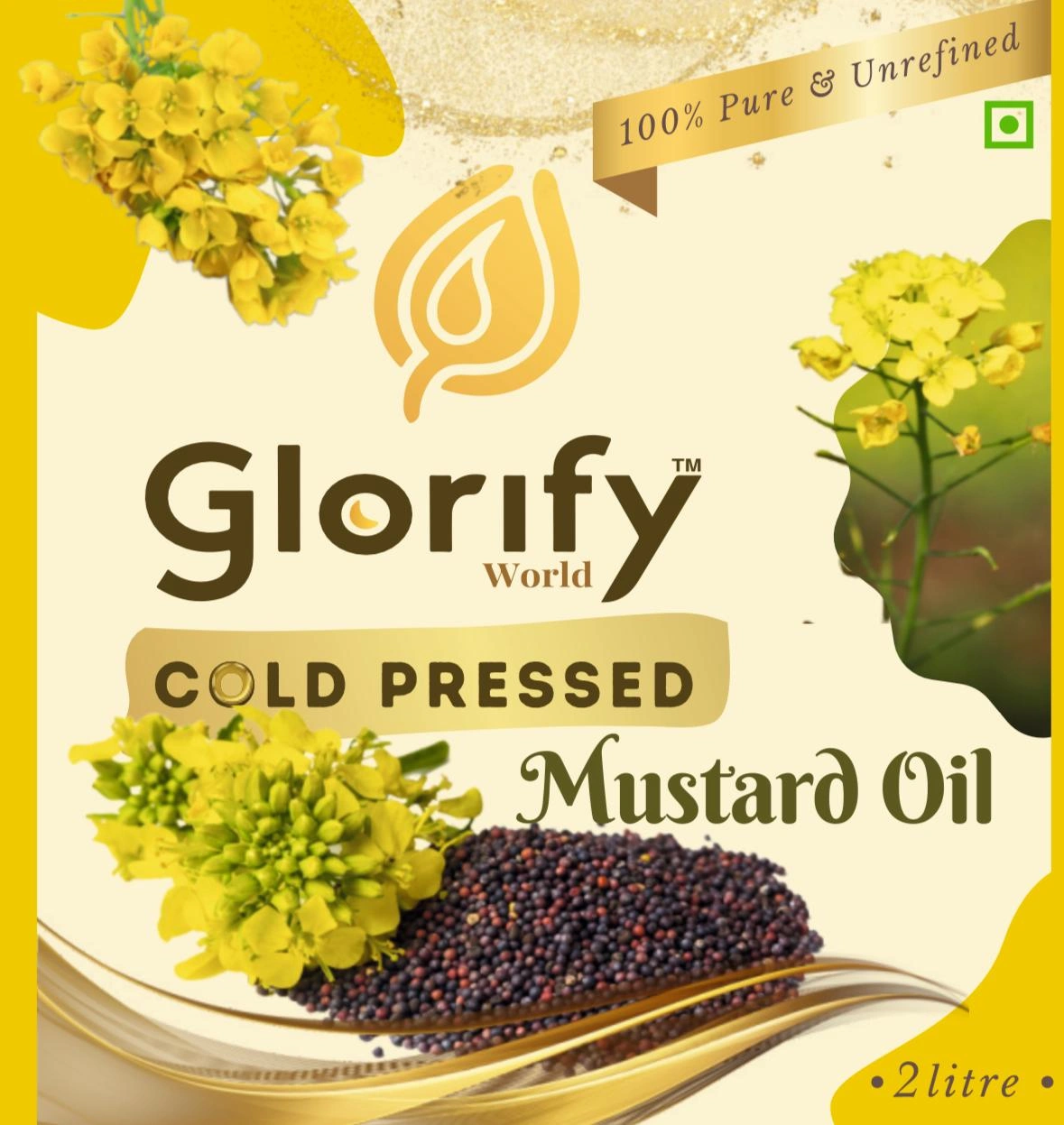 Glorify Cold Pressed Mustard oil-1