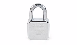 Ryan Master 65 mm 100% Stainless Steel Push Padlock - 14 Pin Security with 4 Brass Keys