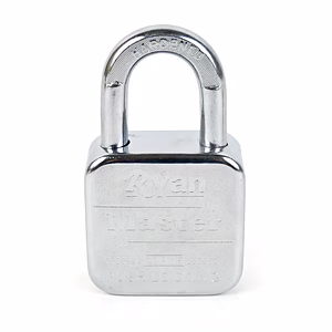 Ryan Master 65 mm 100% Stainless Steel Push Padlock - 14 Pin Security with 4 Brass Keys