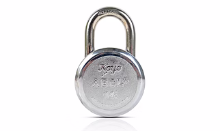 Koyo ABCL+ 14 pins 65 mm Push Padlock with 4 Brass keys