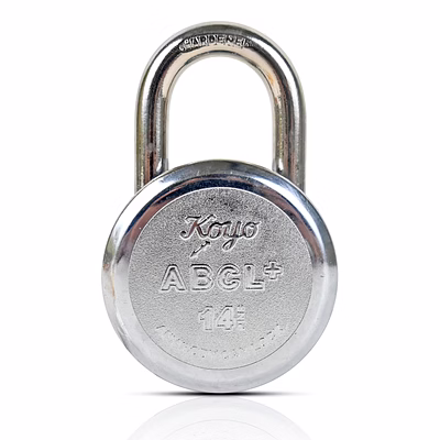 koyo abcl+ 14 pins 65 mm push padlock with 4 brass keys