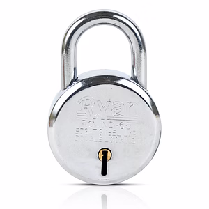 Ryan  Round 65mm Steel Padlock - 7 Lever Security with 3 Keys