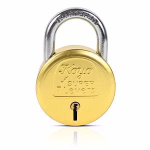 Koyo 65 mm 7 lever Brass Padlock with 3 brass keys