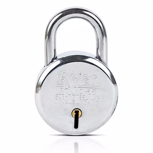 Ryan  Round 65mm Steel Padlock - 7 Lever Security with 3 Keys