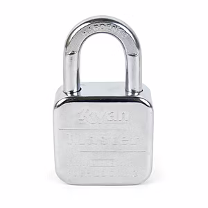 Ryan Master 65 mm 100% Stainless Steel Push Padlock - 14 Pin Security with 4 Brass Keys