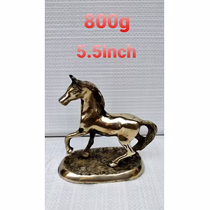 Brass hourse statue