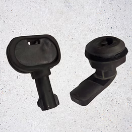 polymade panel lock with key - durable plastic cabinet & electrical enclosure lock