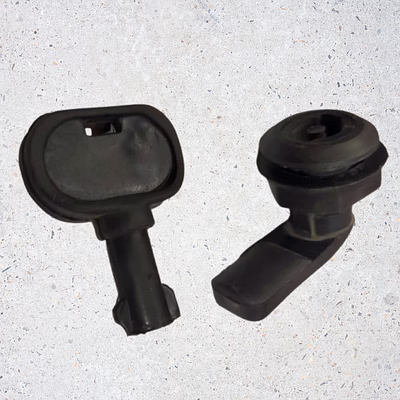 polymade panel lock with key - durable plastic cabinet & electrical enclosure lock