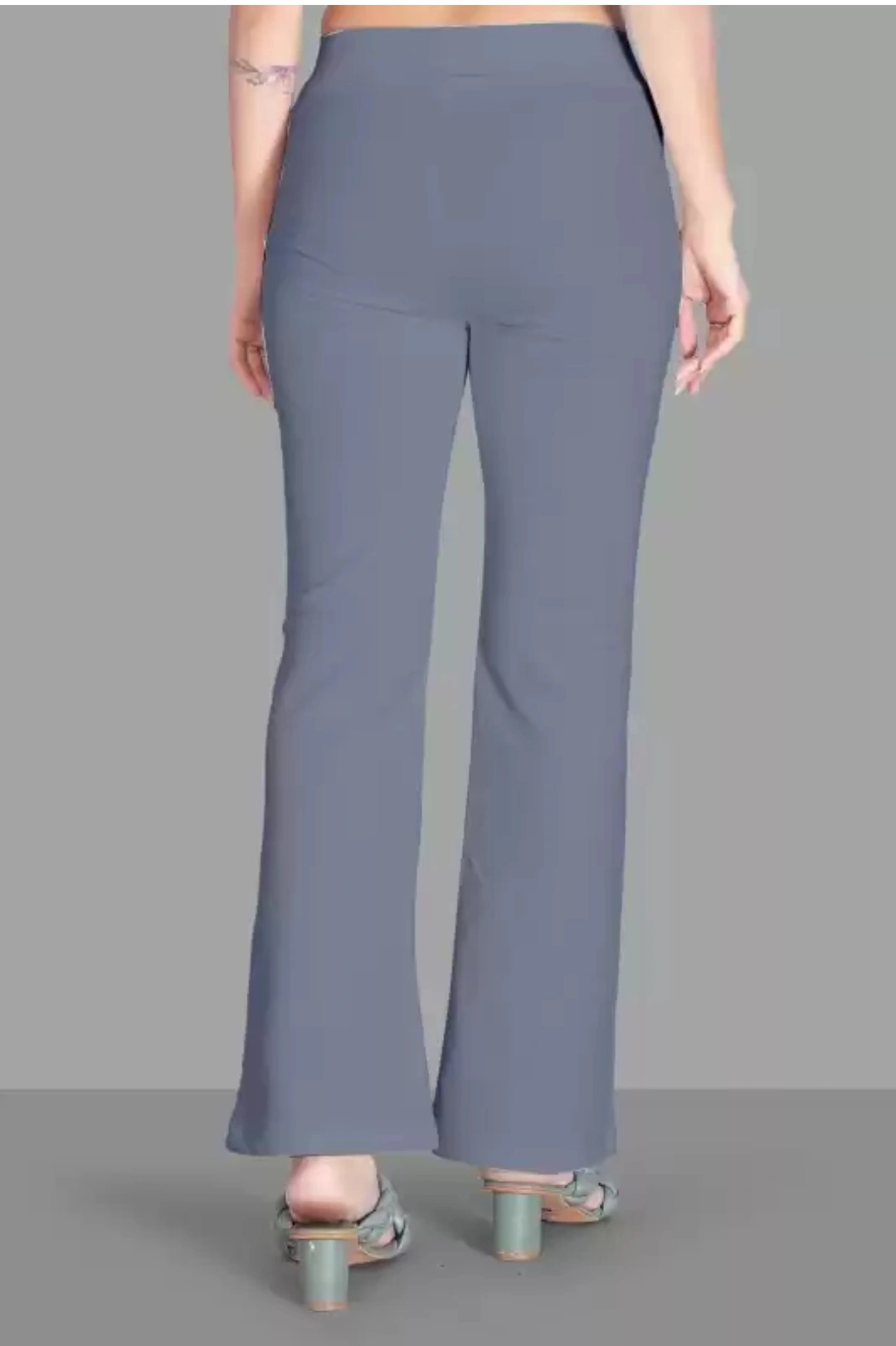 Regular fit Women Trousers Grey-1