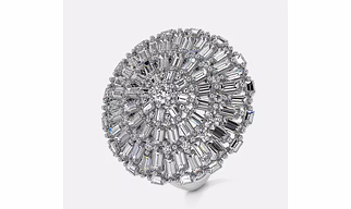 Buguette Diamond Ring