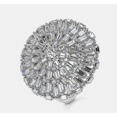 Buguette Diamond Ring