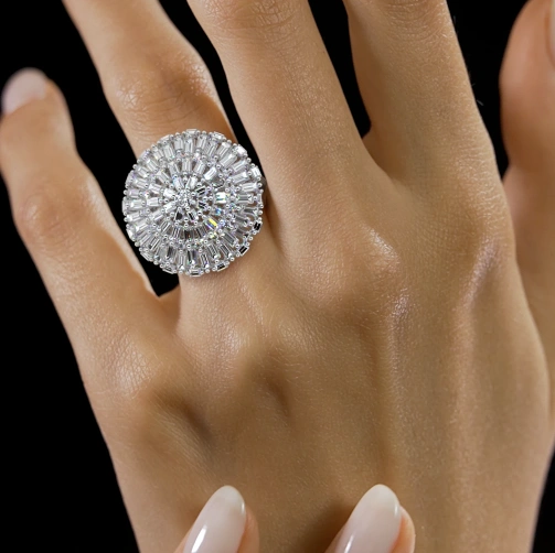 Buguette Diamond Ring-2