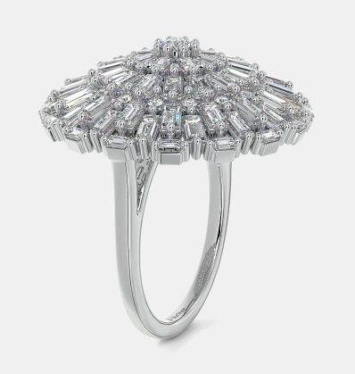 Buguette Diamond Ring-3