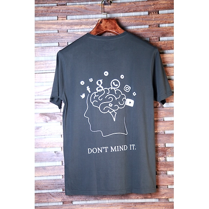 Vocalthread Printed Cotton Grey TShirt-12545926