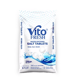 vito fresh premium water softening salt tablets for pure & soft water
