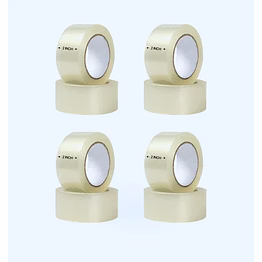 transparent tapes for packaging - 2 inches x 100 meters(pack of 6)