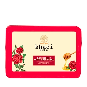 Vagad's Khadi Rose & Honey with Rose Petals Soap - Luxurious & Hydrating