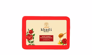 Vagad's Khadi Rose & Honey with Rose Petals Soap - Luxurious & Hydrating