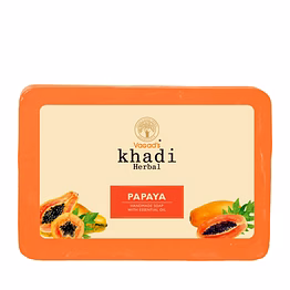 vagads vagad's khadi papaya handmade soap - brightening & exfoliating