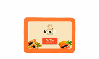 Vagad's Khadi Papaya Handmade Soap - Brightening & Exfoliating