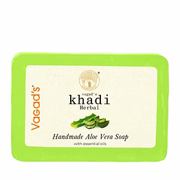 vagads vagad's khadi aloe vera soap - soothing & hydrating