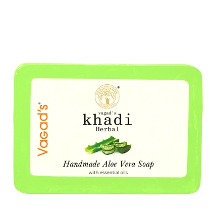 Vagad's Khadi Aloe Vera Soap - Soothing &amp; Hydrating-VK1402