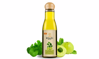 vagad's khadi Herbal Amla and Brahmi Hair Oil 200ml | Prevent Premature Greying | Parabens Free |   Hair Oil