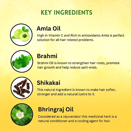 vagad's khadi Herbal Amla and Brahmi Hair Oil 200ml | Prevent Premature Greying | Parabens Free |   Hair Oil-2