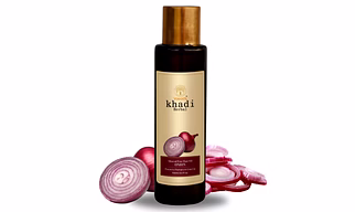 vagad's khadi Herbal Onion Hair Oil | Prevents Premature Hair Greying | Mineral Oil Free Hair Oil