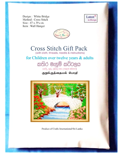 White Bridge Cross Stitch Kit-1