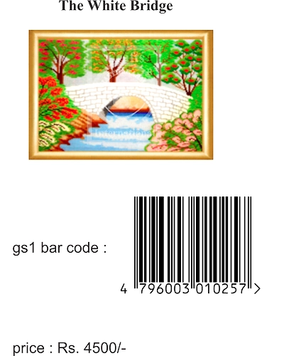 White Bridge Cross Stitch Kit-3