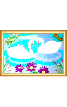 Swan Family Cross Stitch Kit