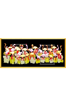 Sri Lanka Flamingoes Cross Stitch Kit