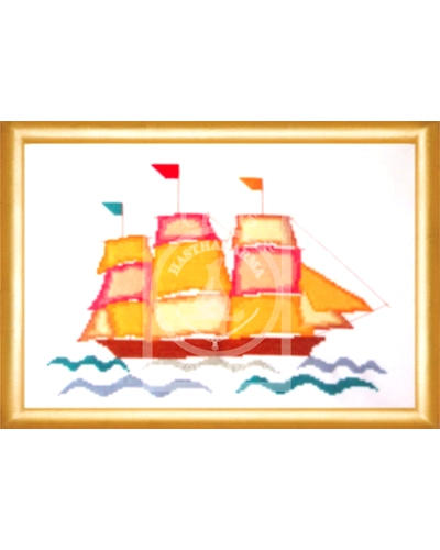 Ship Cross Stitch Kit-985273-2588726e