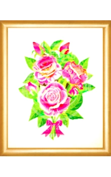 Rose Bunch Cross Stitch Kit