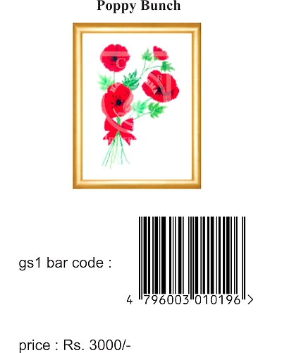 Poppy Bunch Cross Stitch Kit-3