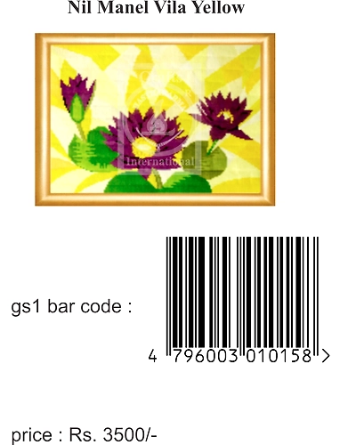 Nil Manel Vila Yellow Cross Stitch Kit-3