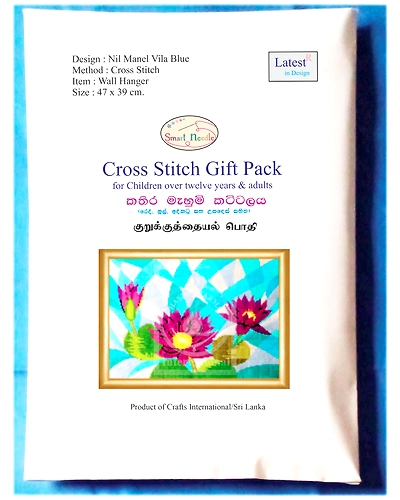 Nil Manel Vila Blue Cross Stitch Kit-1
