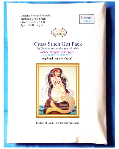 Mother Mermaid Cross Stitch Kit-1