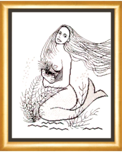 Innocent Mermaid Cross Stitch Kit-985273-25c83362