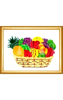 Fruit Basket Cross Stitch Kit