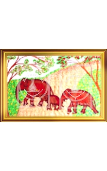Elephant Parental Protection Cross Stitch Kit