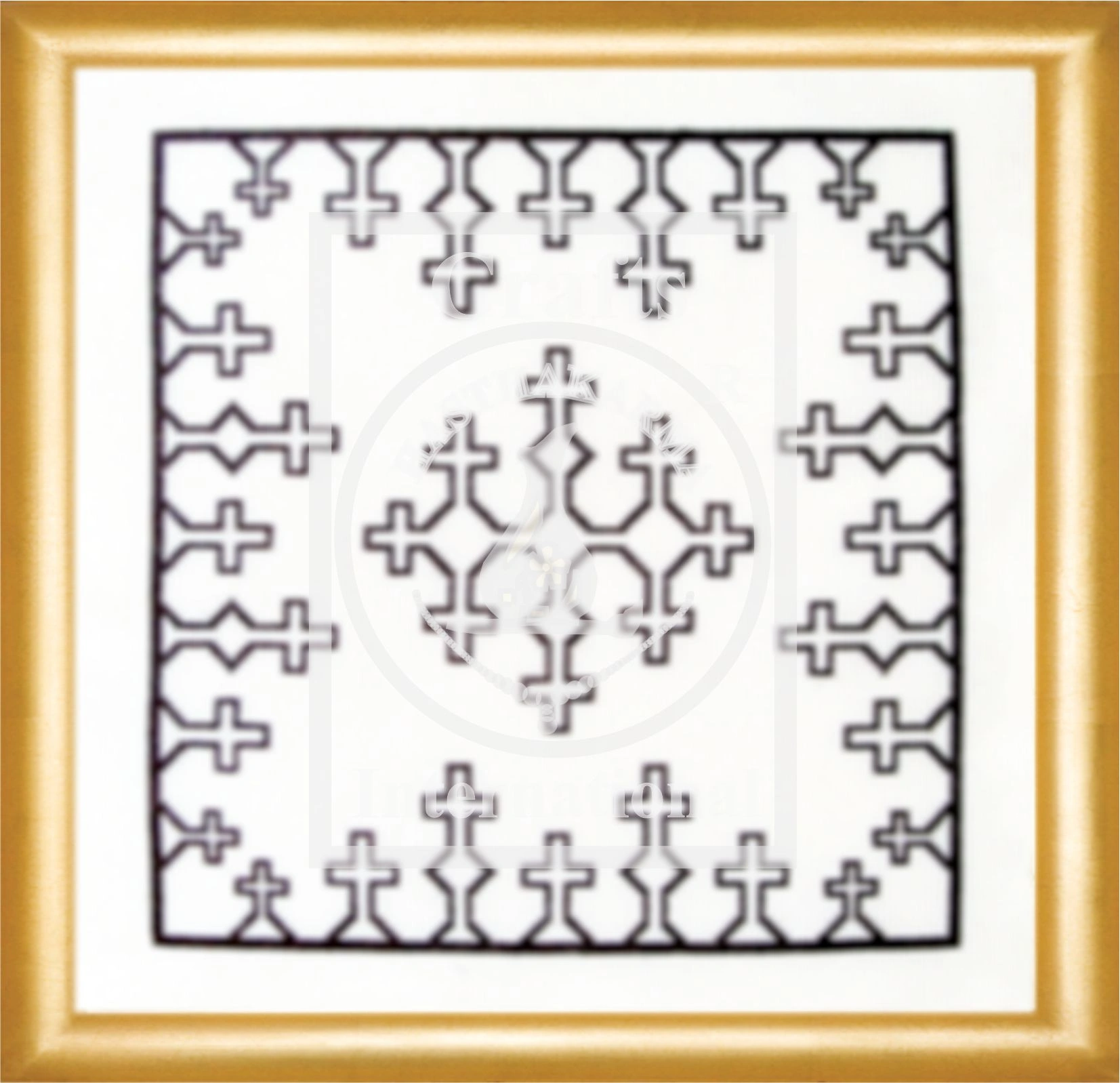 Crosses &amp; Crosses Cross Stitch Cushion Kit-985273-605a3fdc