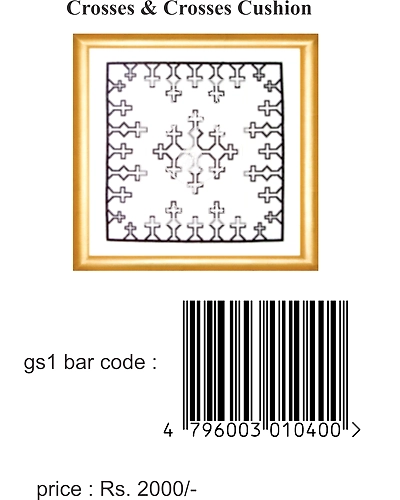 Crosses &amp; Crosses Cross Stitch Cushion Kit-3