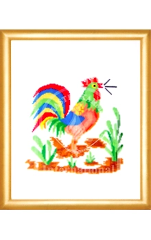 Cock-a-doodle-do Cross Stitch Kit