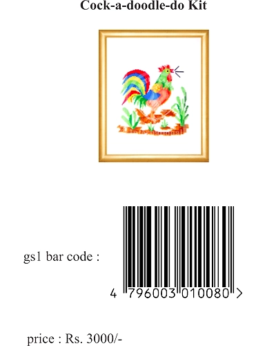 Cock-a-doodle-do Cross Stitch Kit-3