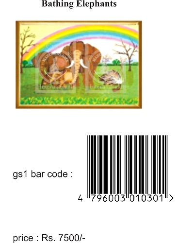 Bathing Elephants Cross Stitch Kit-3