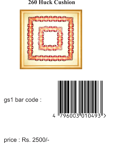 260 Huck Embroidery Cushion Design Kit-3